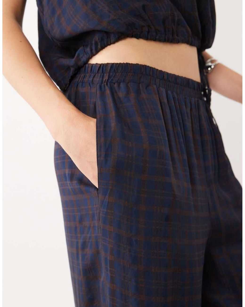 Mango Blue Dara Straight Trouser Co-ord