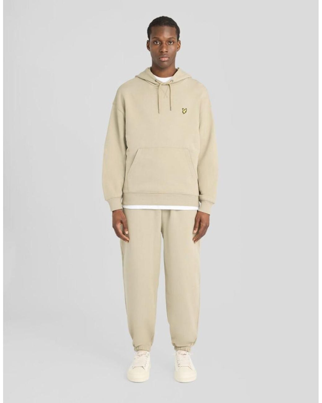 Lyle & Scott Natural Mid Layers Heavyweight Loopback Pullover Hoodie for men