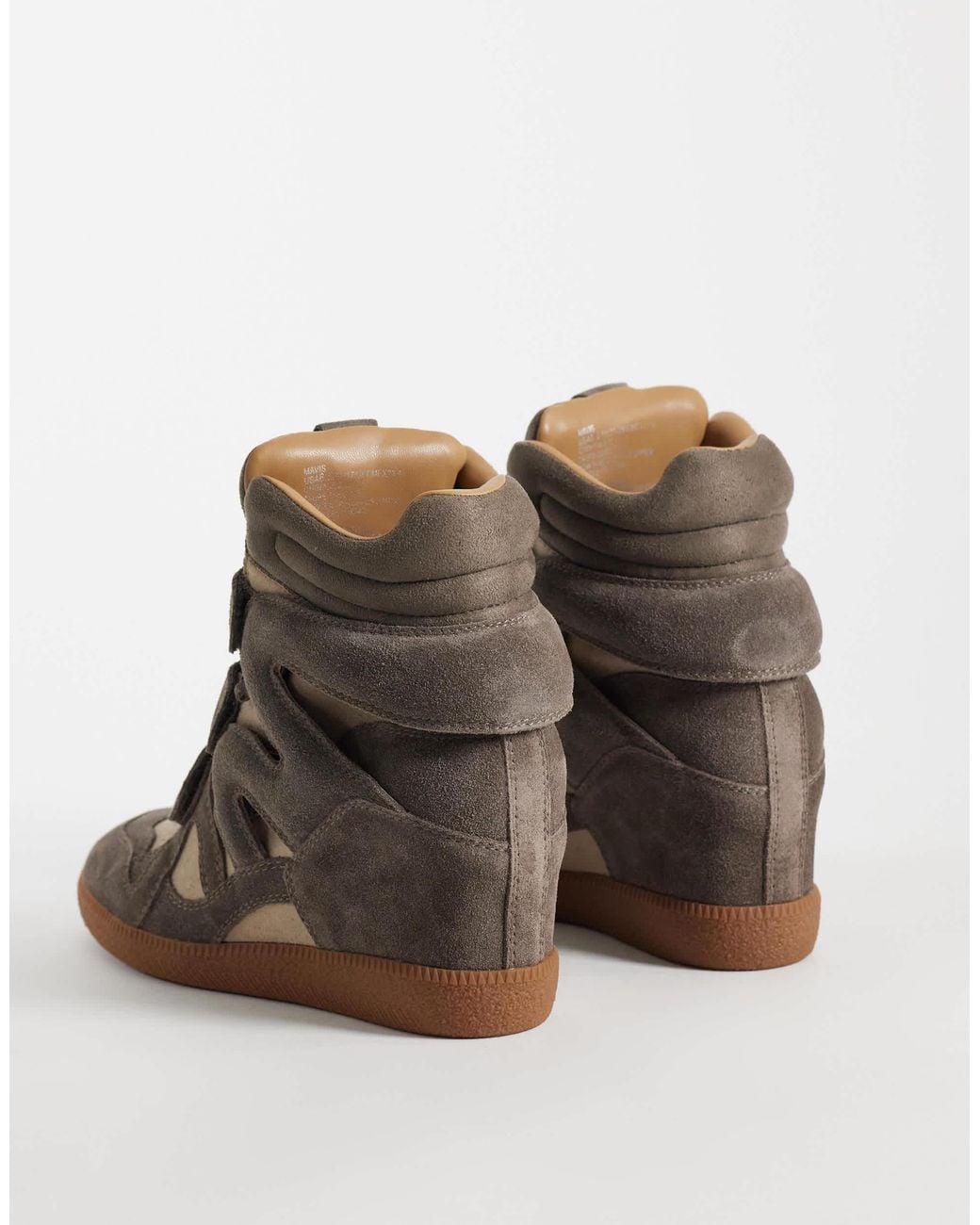 Steve Madden Brown Mavis Wedge Trainers