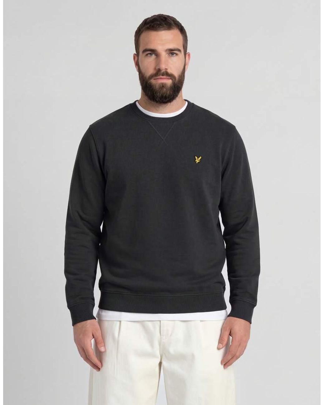 Lyle & Scott Blue Mid Layers Crew Neck Sweatshirt for men
