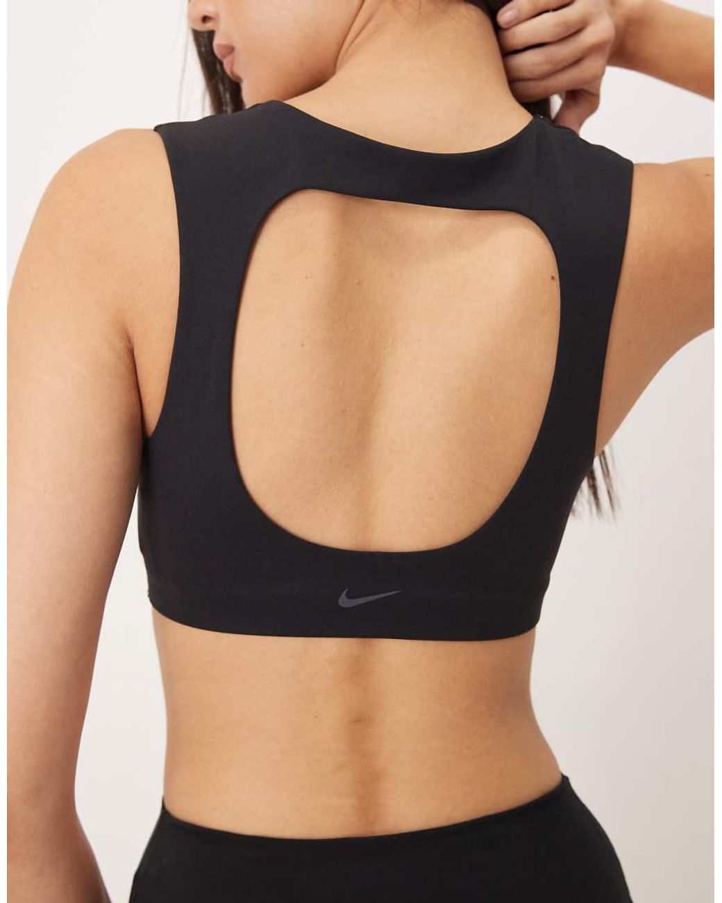 Nike Black Nike Zenvy Training Light Support Sports Bra