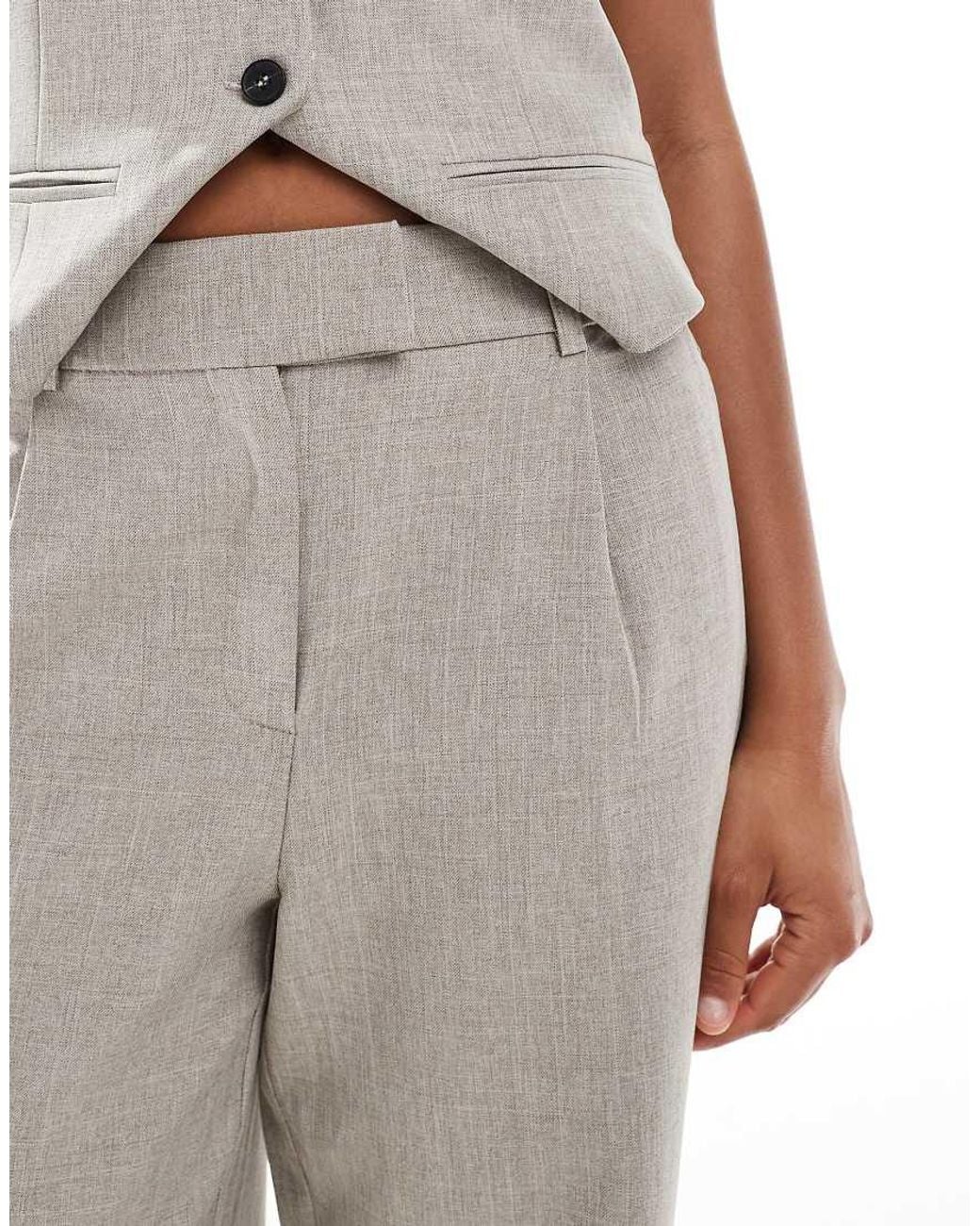 ONLY White Wide Leg Tailored Trousers Co-Ord