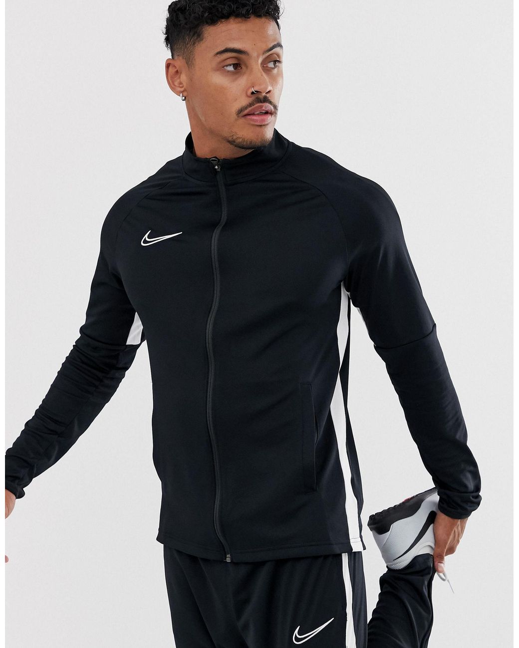 Nike Football Synthetic Academy Tracksuit in Black for Men - Lyst
