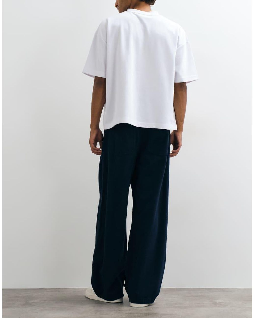 ASOS White Barrel Leg Trouser for men