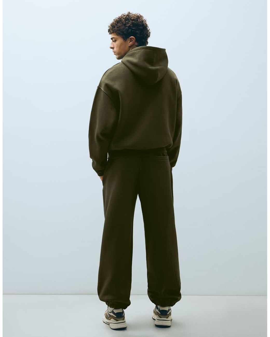 Bershka Green Volume joggers for men