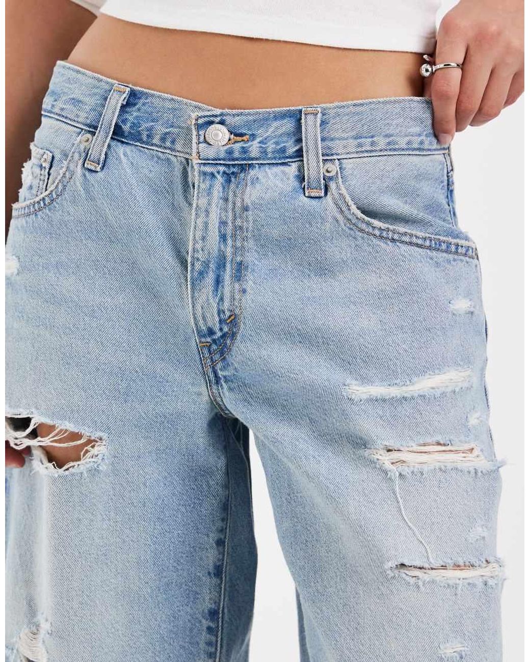 Levi's Blue baggy Dad Denim Jort
