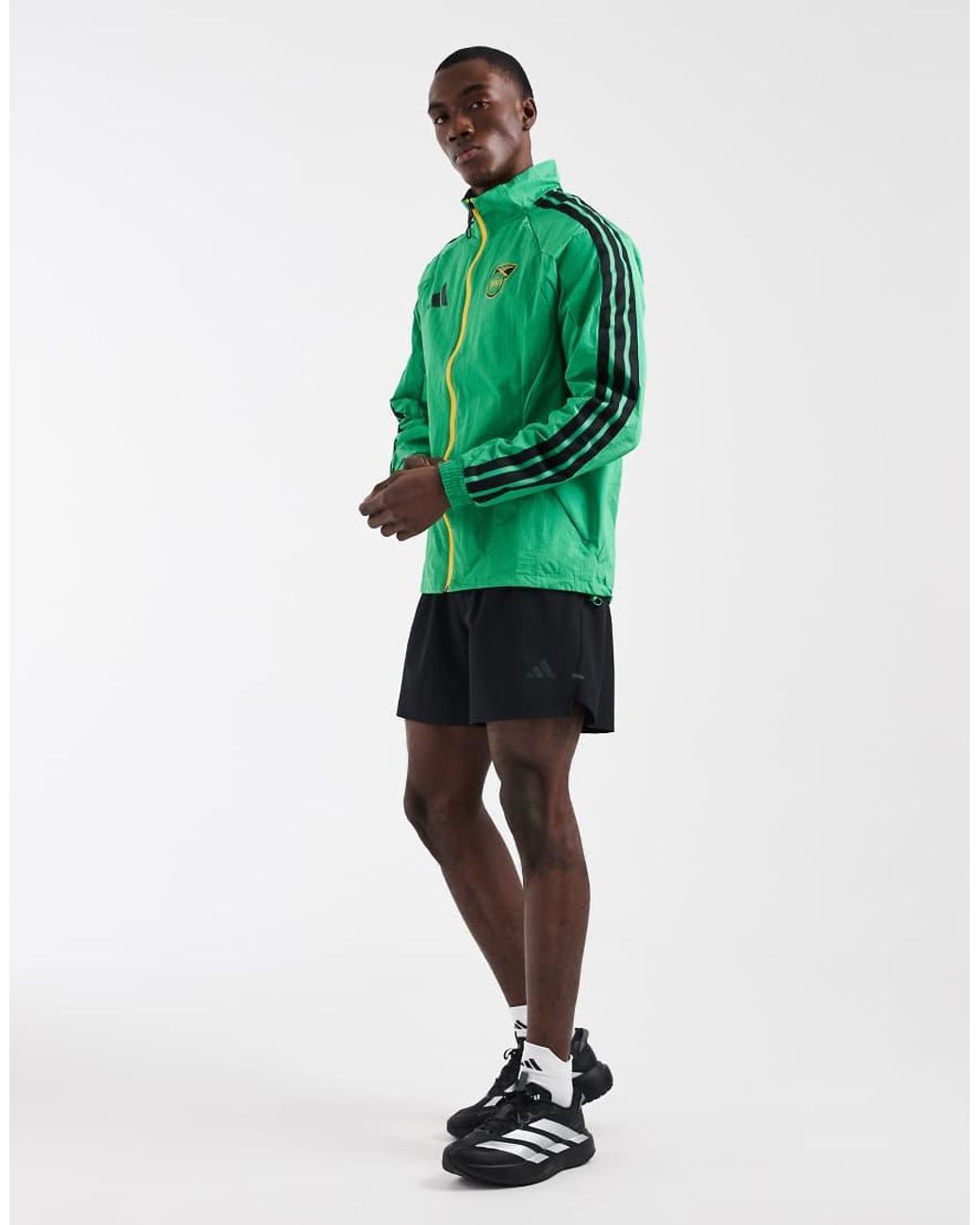 Adidas Originals Green Jamaica X Bob Marley Home Anthem Jacket for men