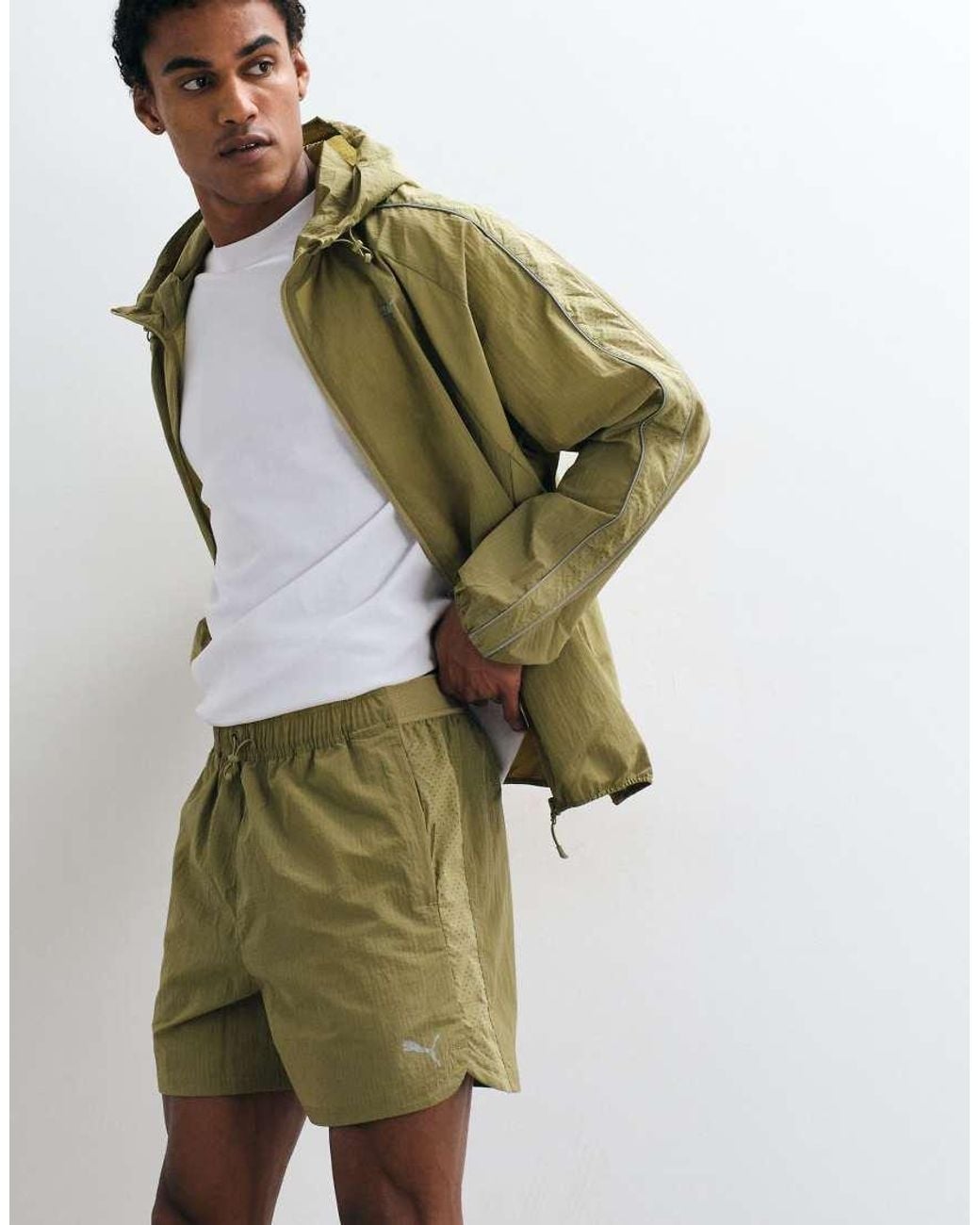 PUMA Green Run Culture Collective T7 Relaxed 5' Woven Shorts for men