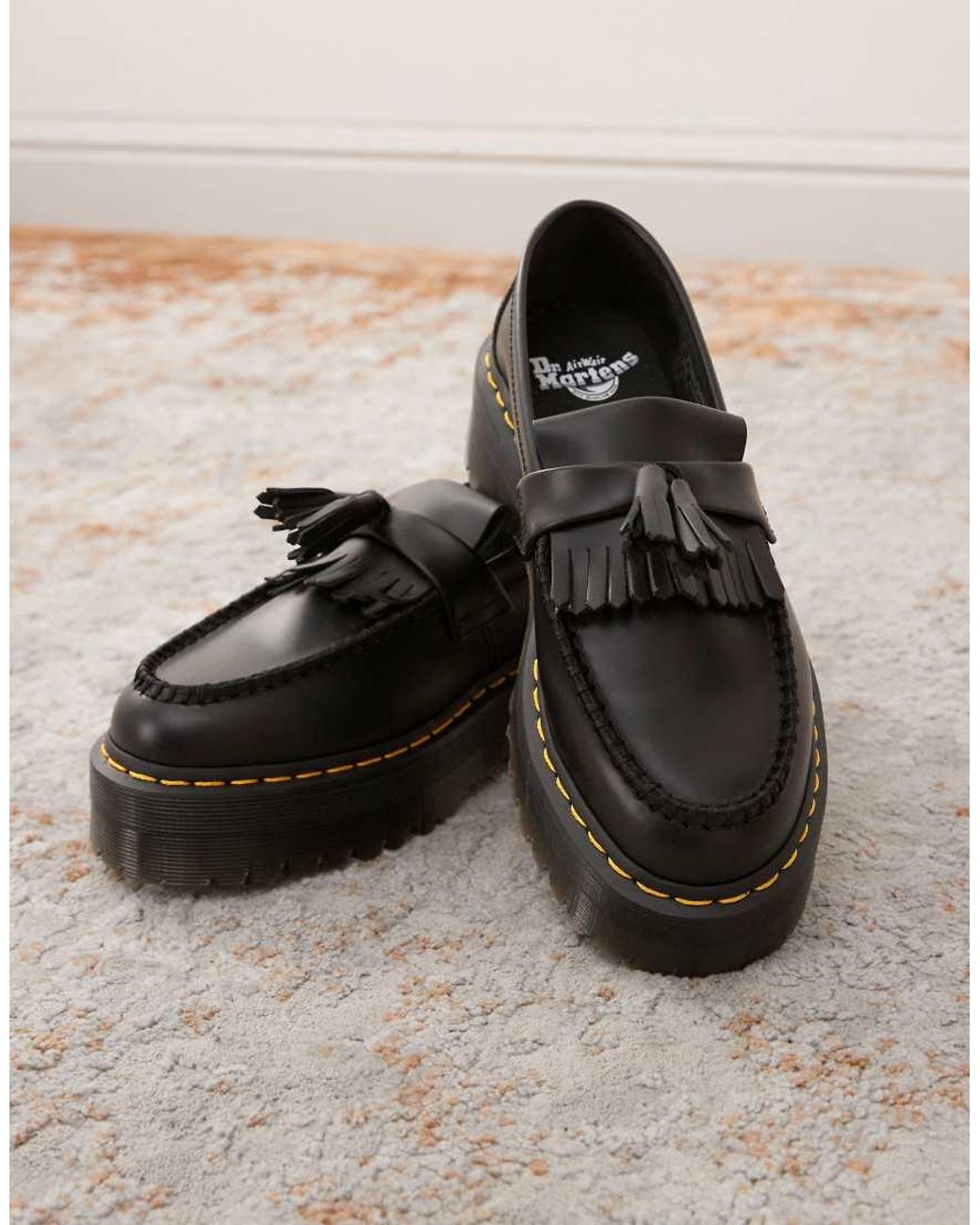 Dr. Martens Black Adrian Quad Loafers