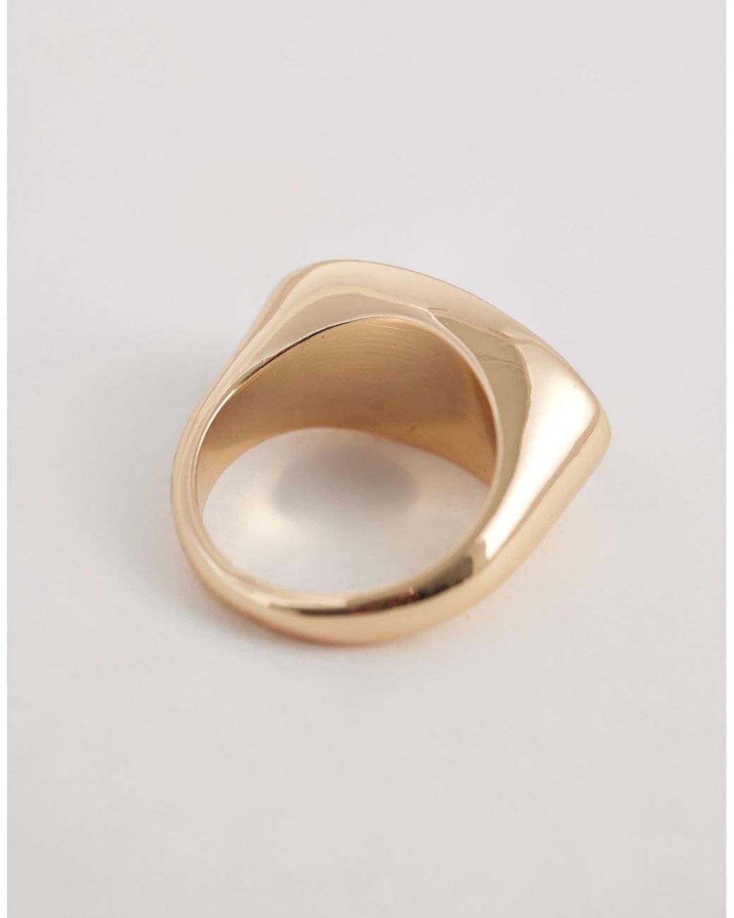 ASOS Natural – er ring mit horizontal eingefasstem, transparentem stein