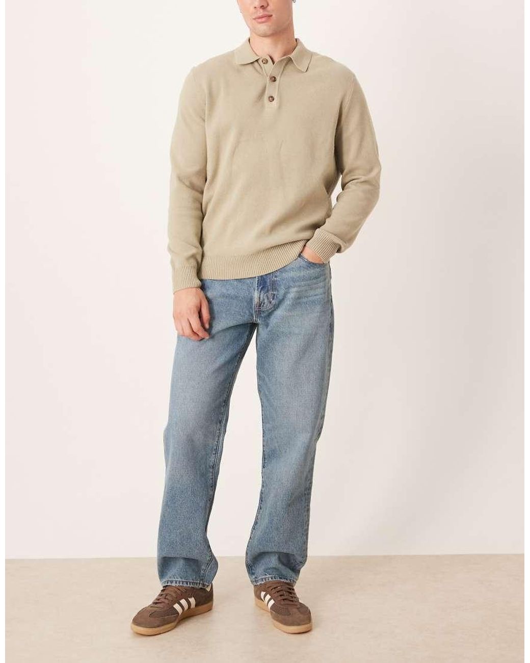 Abercrombie & Fitch Natural Loose 5 Pocket Jeans for men