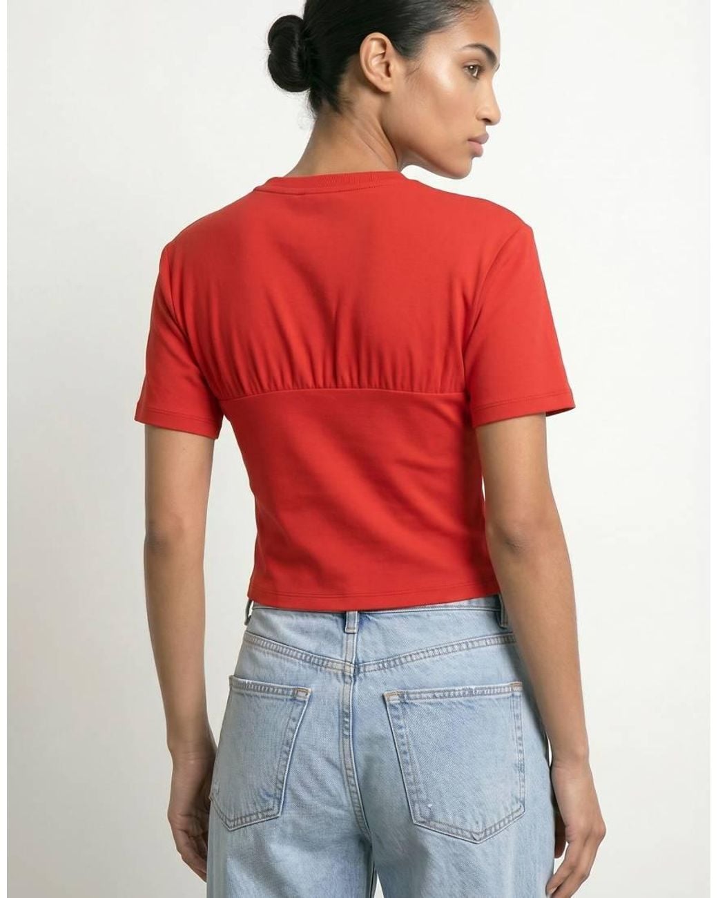 HYPEDROP Red Short Sleeved Top