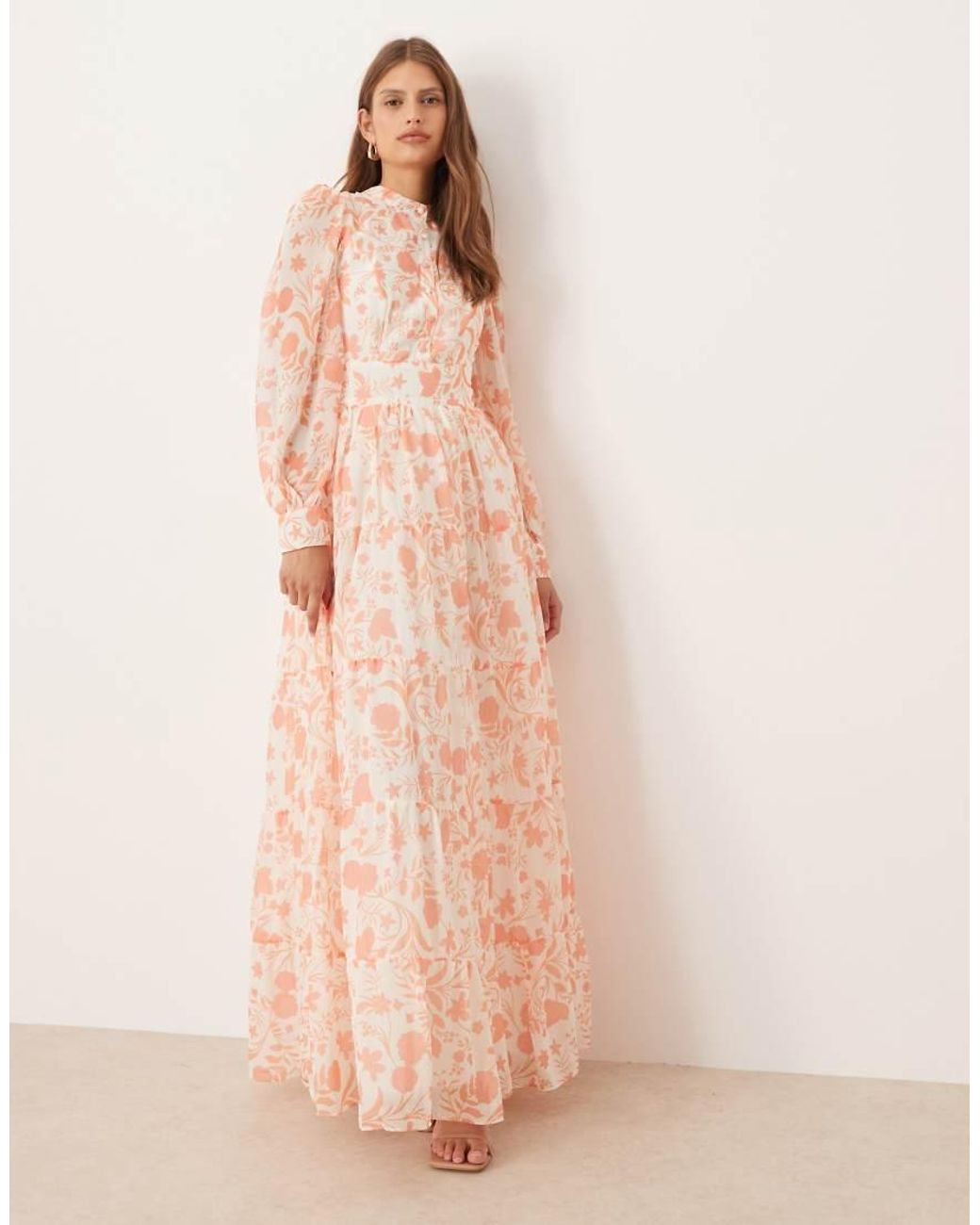 True Decadence Pink High-Neck Maxi Dress