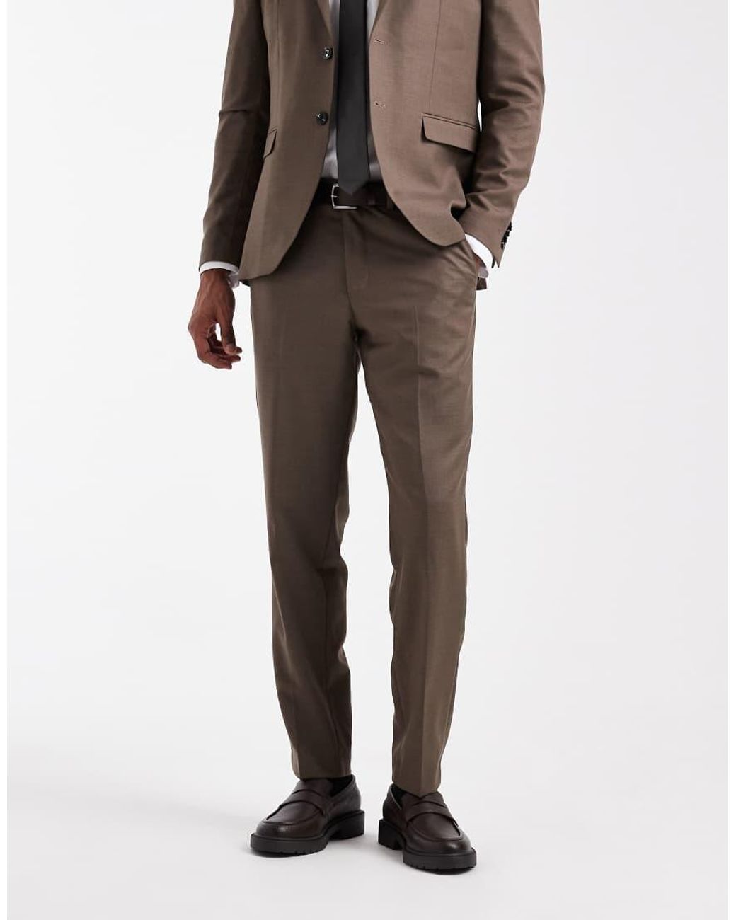 Jack & Jones Natural Premium Co-ord Super Slim Tailored Trousers for men