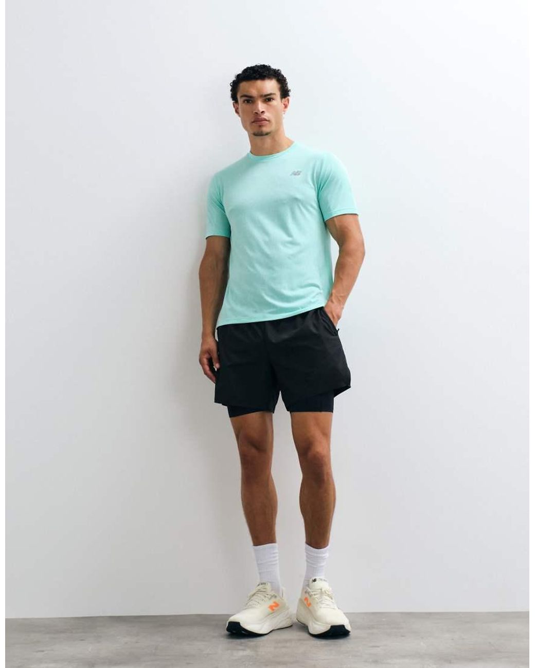 New Balance Blue Athletics T-shirt for men