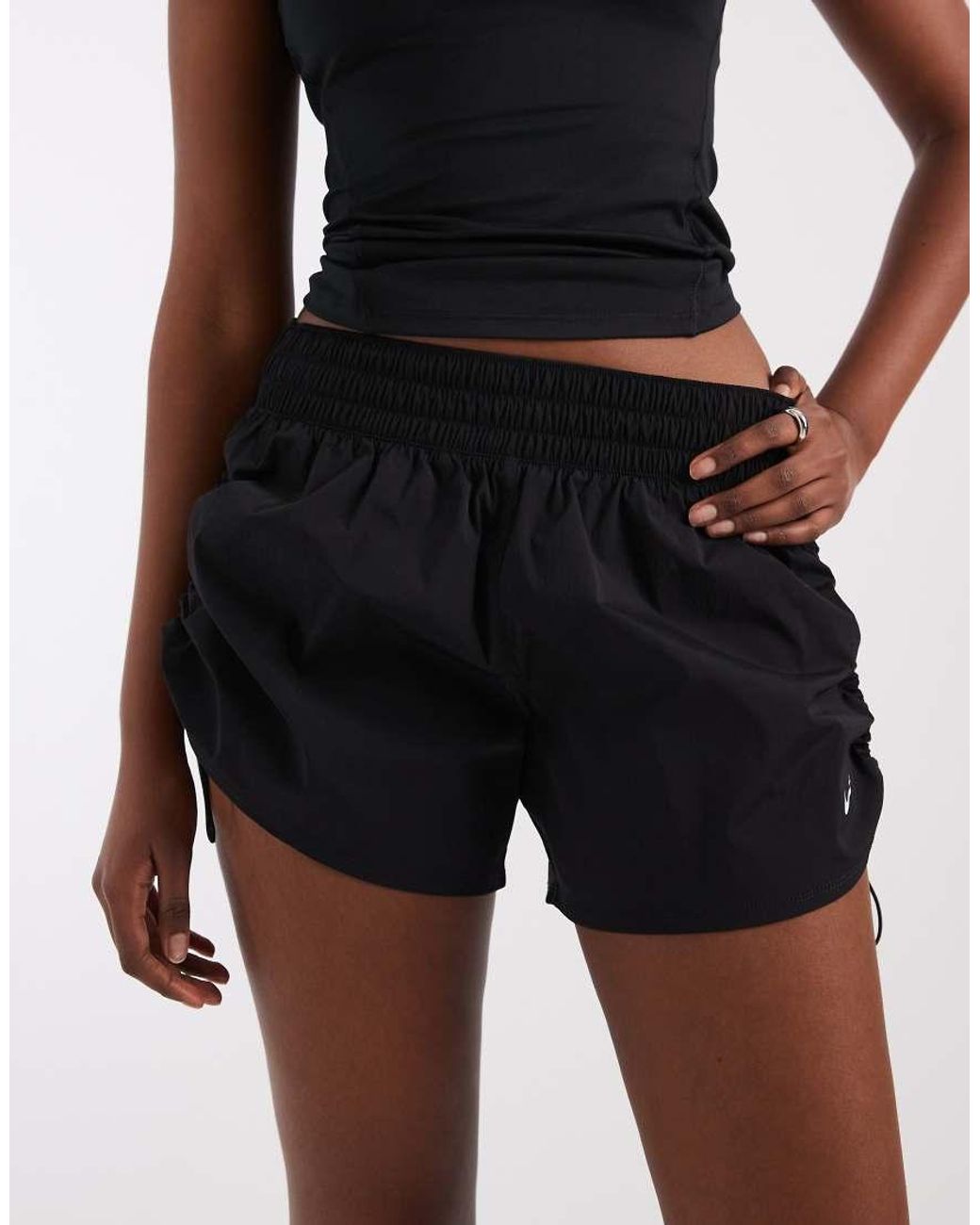 Nike White Nike One Training 5 Inch Shorts