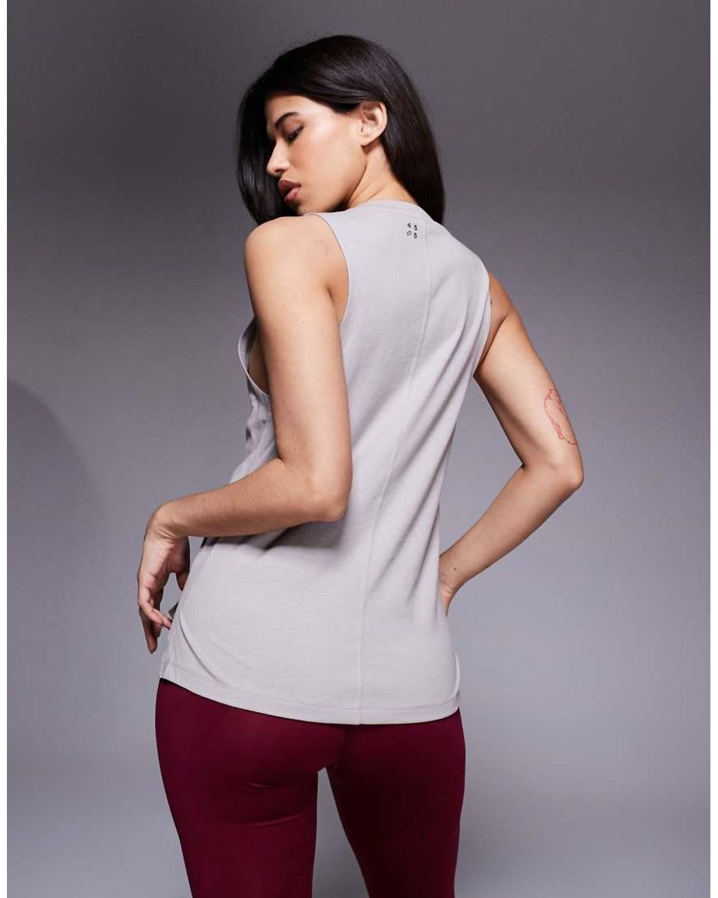 4505 Purple Icon Cotton Drop Armhole Vest With Quick Dry Finish