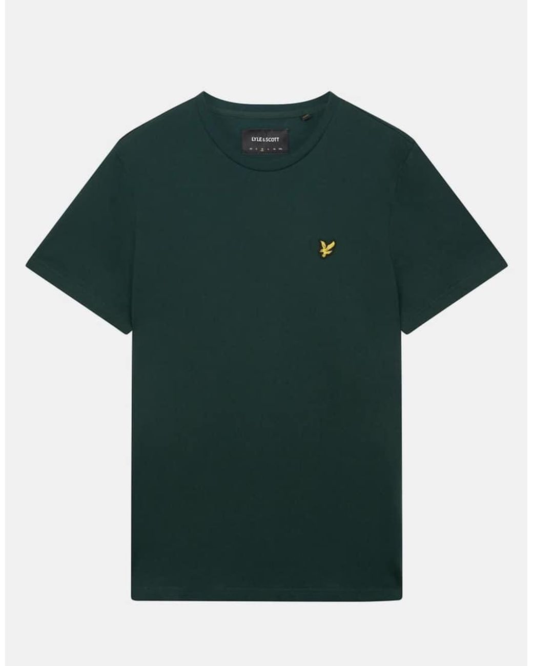 Lyle & Scott Green Ss T-Shirts Plain T-Shirt for men