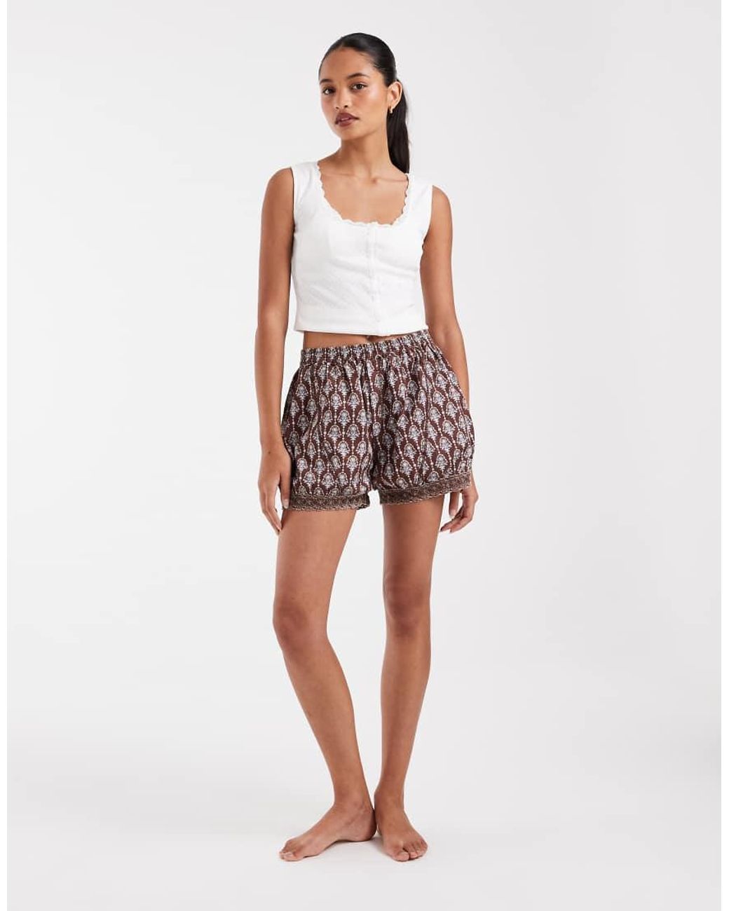 Free People Purple Made You Blush Boxers