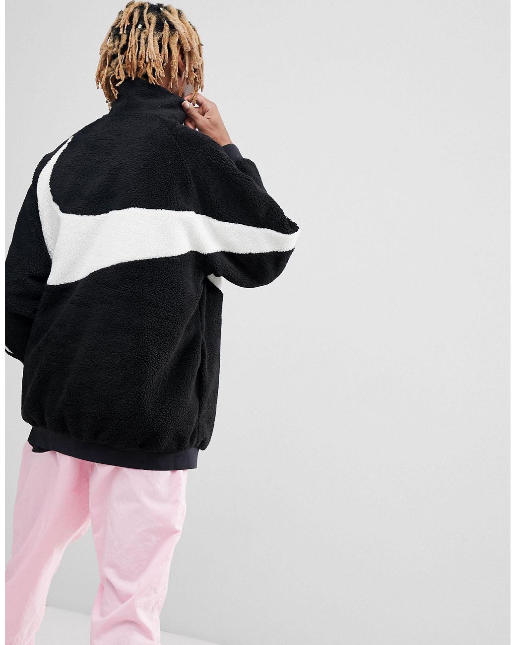 Nike Vaporwave Reversible Polar Fleece Track Jacket in Black for Men | Lyst  Australia