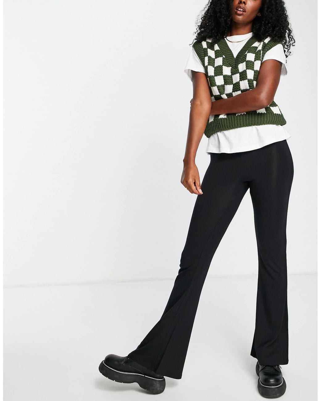 ASOS Black Kick Flare Pant
