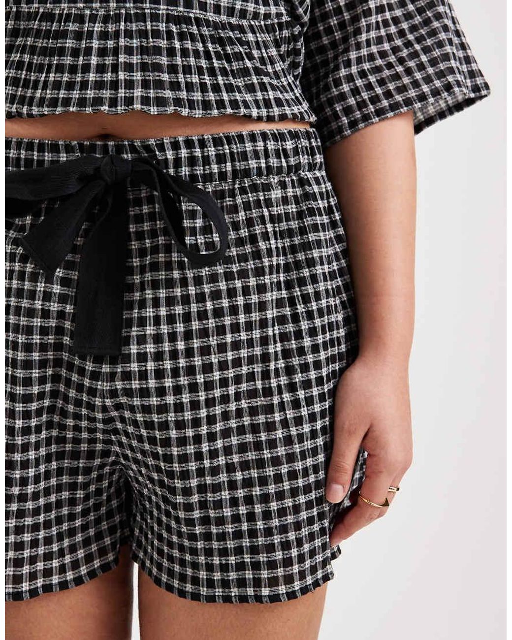 ASOS Multicolor Asos Design Curve Tie Waist Pocket Detail Shorts