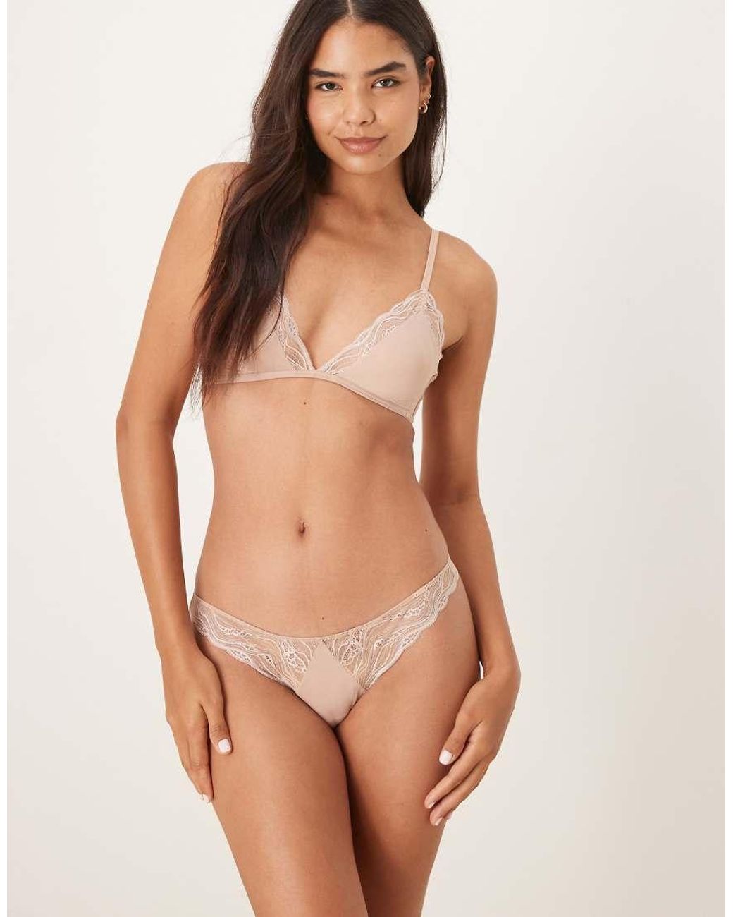 Calvin Klein Natural Sensual Stretch Lace Thong