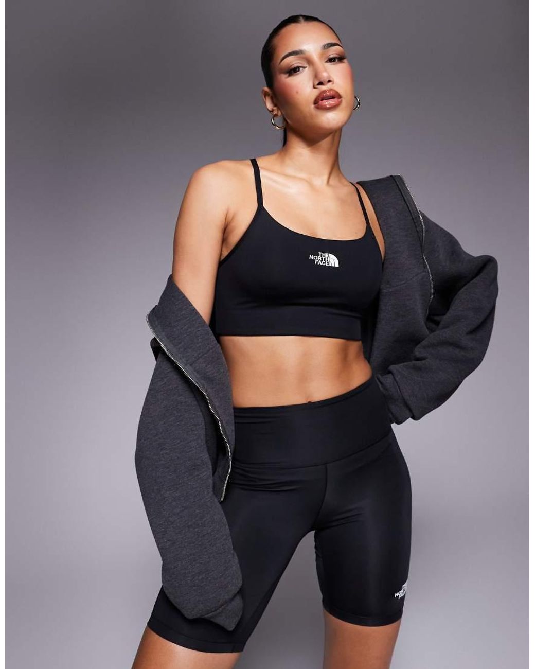 The North Face Black Flex Logo Low Support Bra