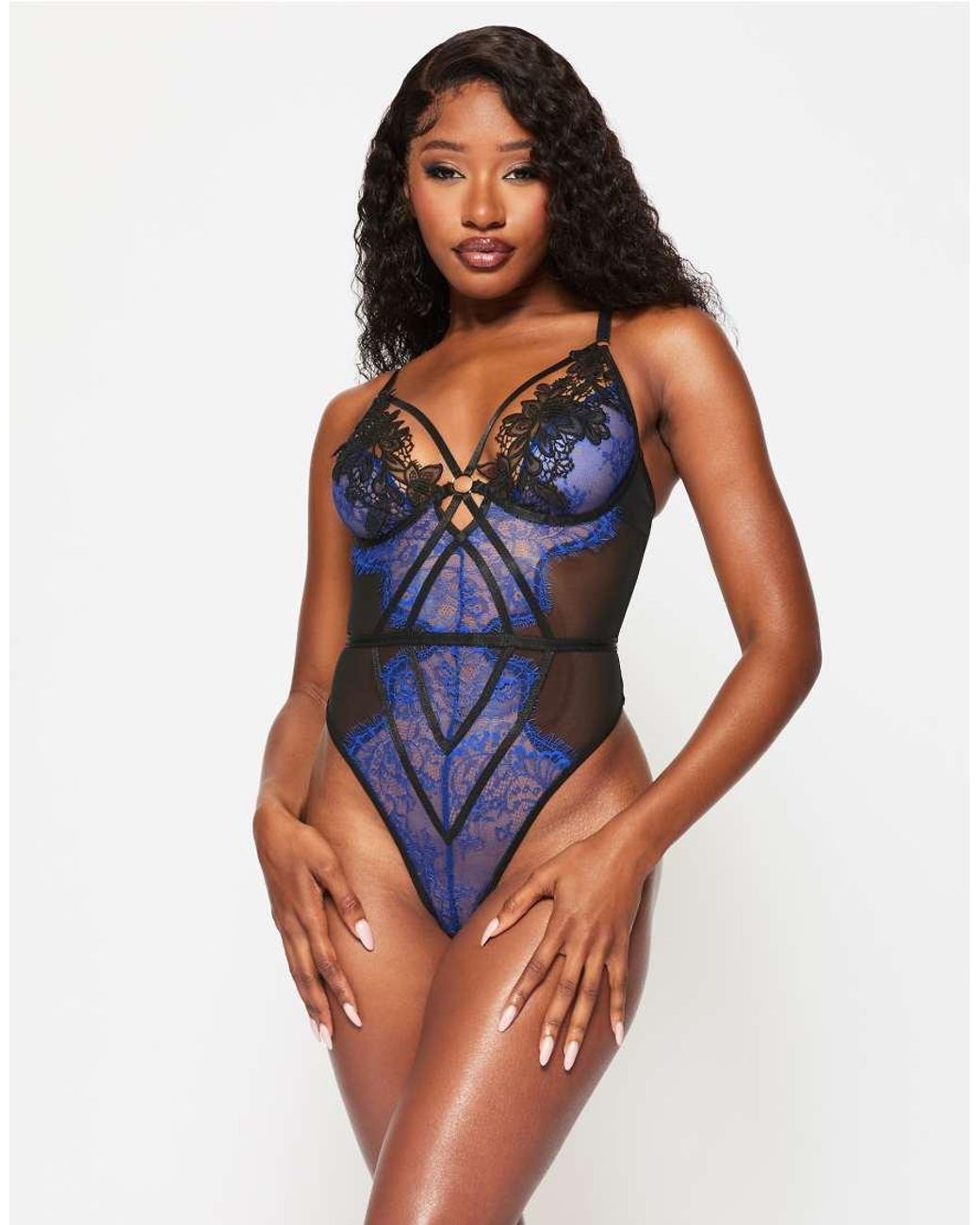 Ann Summers Blue Lovers Secret Crotchless Body