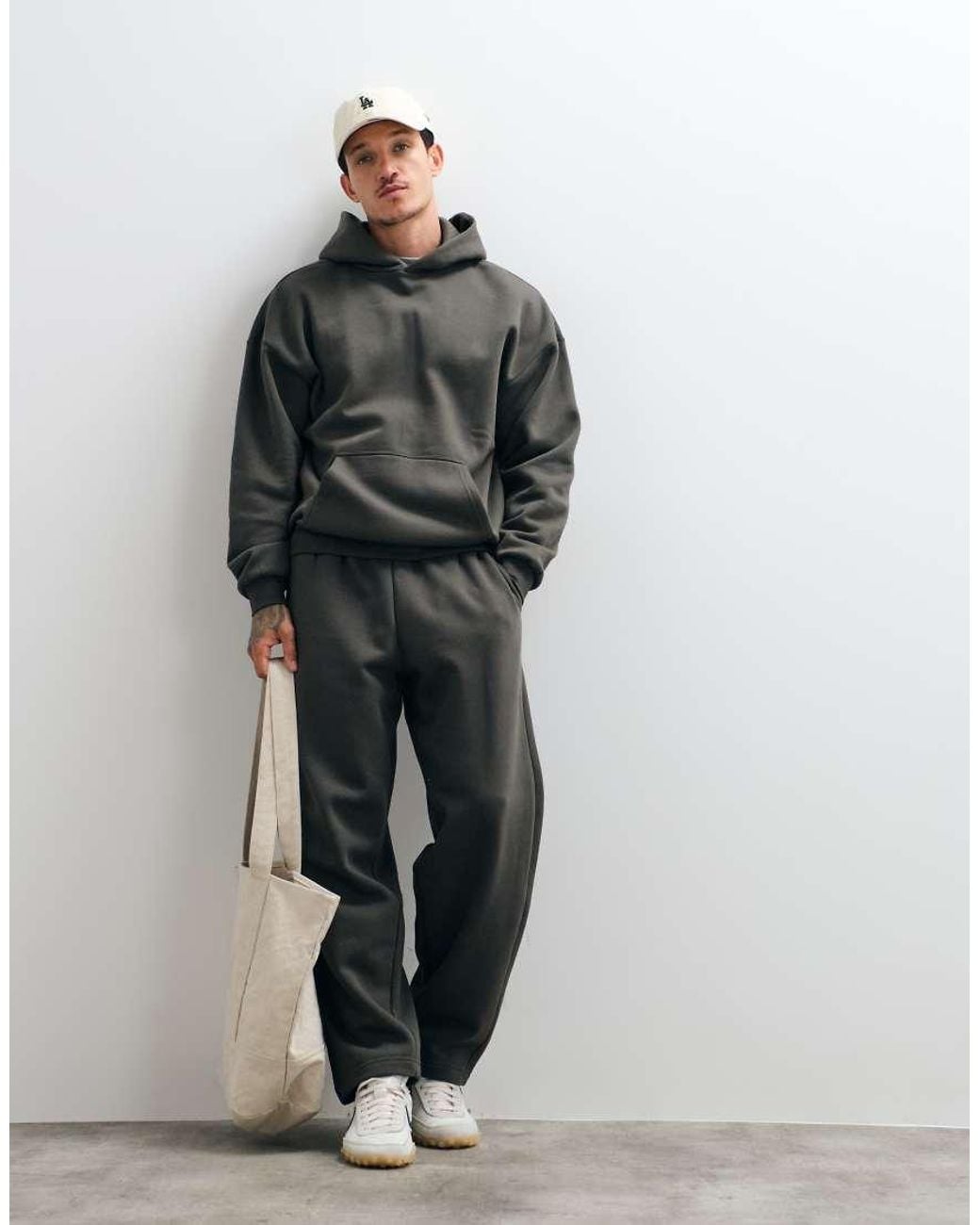 Only & Sons Gray Loose Fit Joggers for men