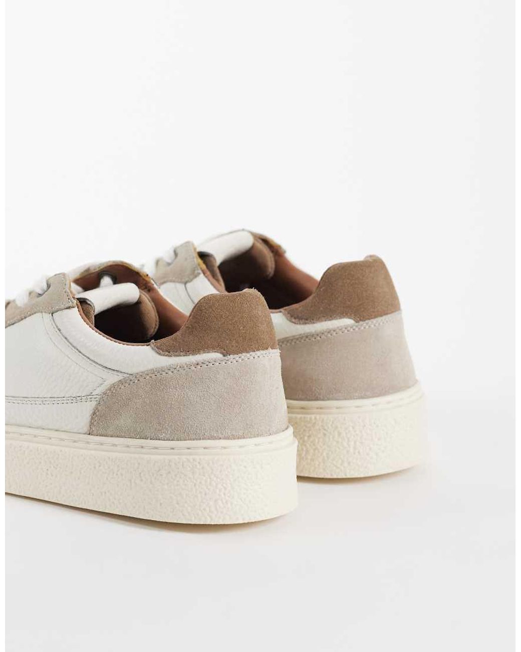 ASOS Natural Panelled Trainers for men