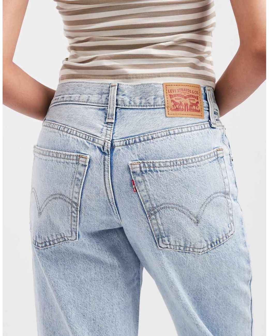 Levi's Blue Middy Loose Boot Jeans