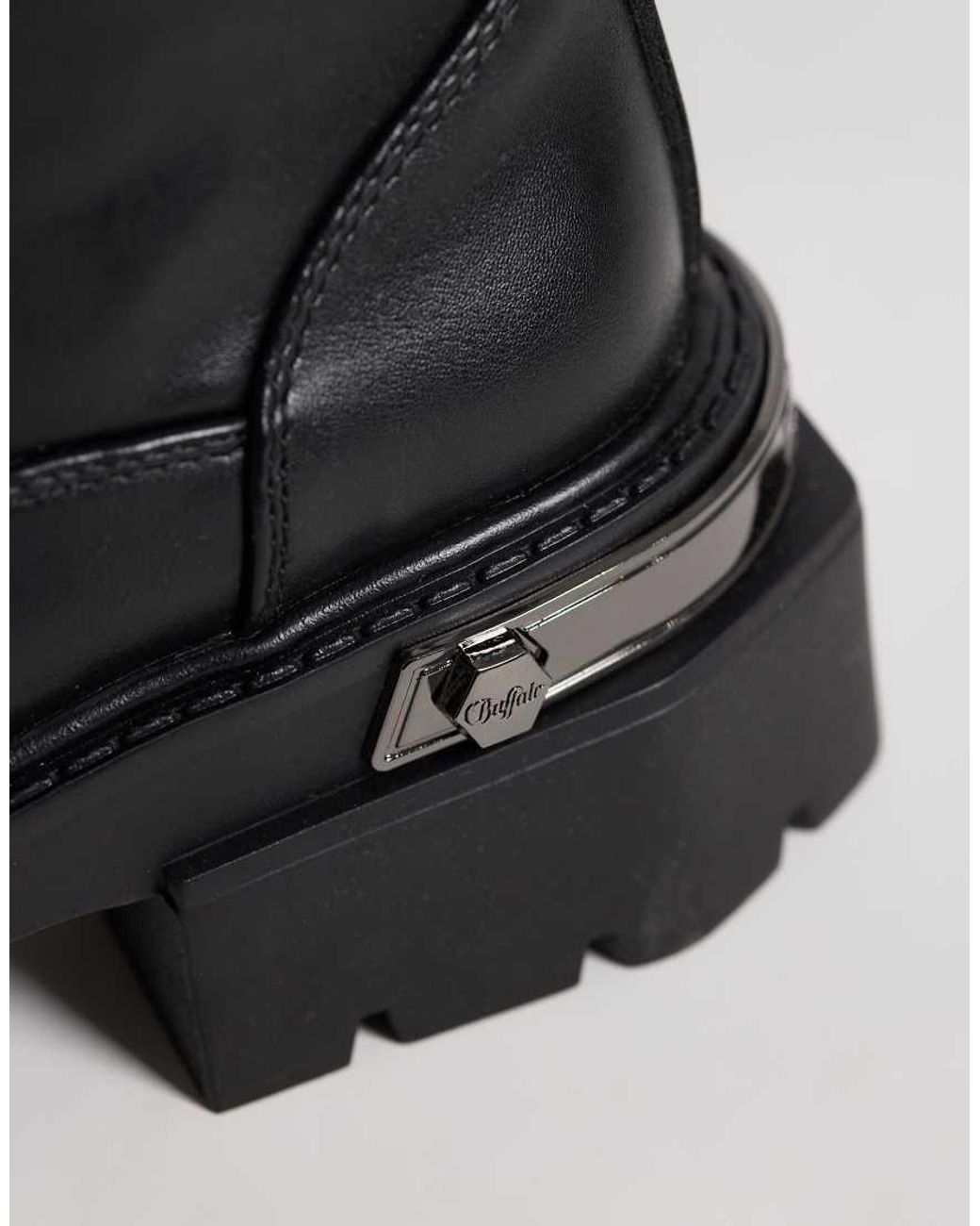 Buffalo Black Vanta Pull-on High Boots