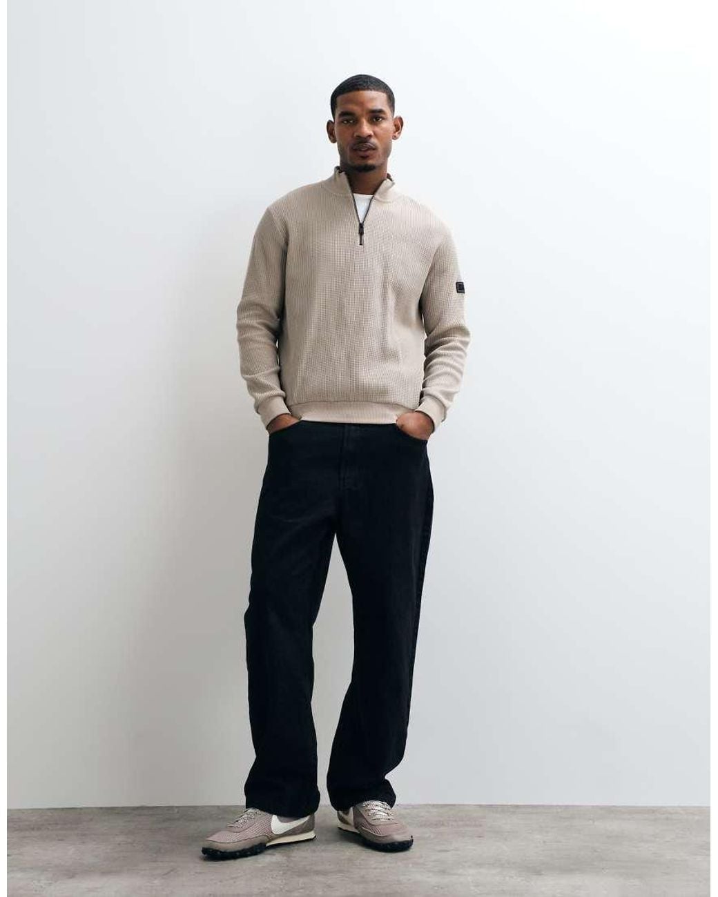 Barbour Natural Curve Half Zip Sweatshirt for men