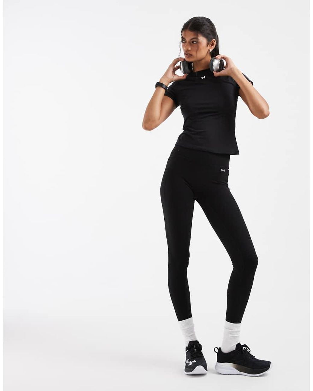 Under Armour Black Motion Fitted Short Sleeve T-Shirt