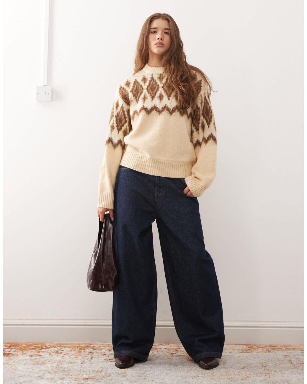 Outdated Jumpers Reclaimed (vintage) Crew Neck Knitted Jumper in Blue | Lyst