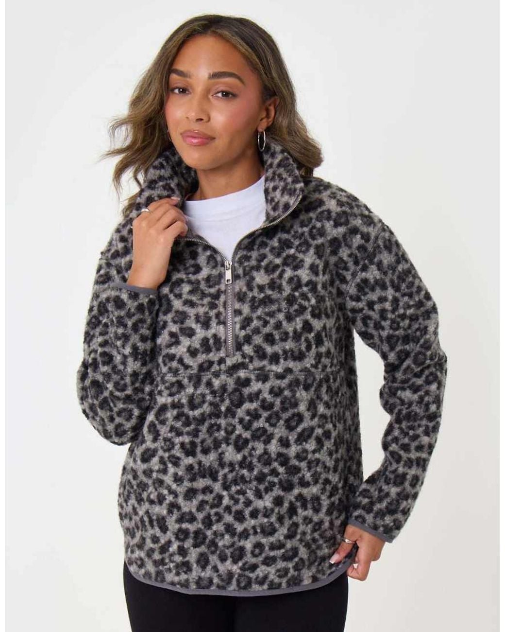 Threadbare Black Borg Fleece Pull Over