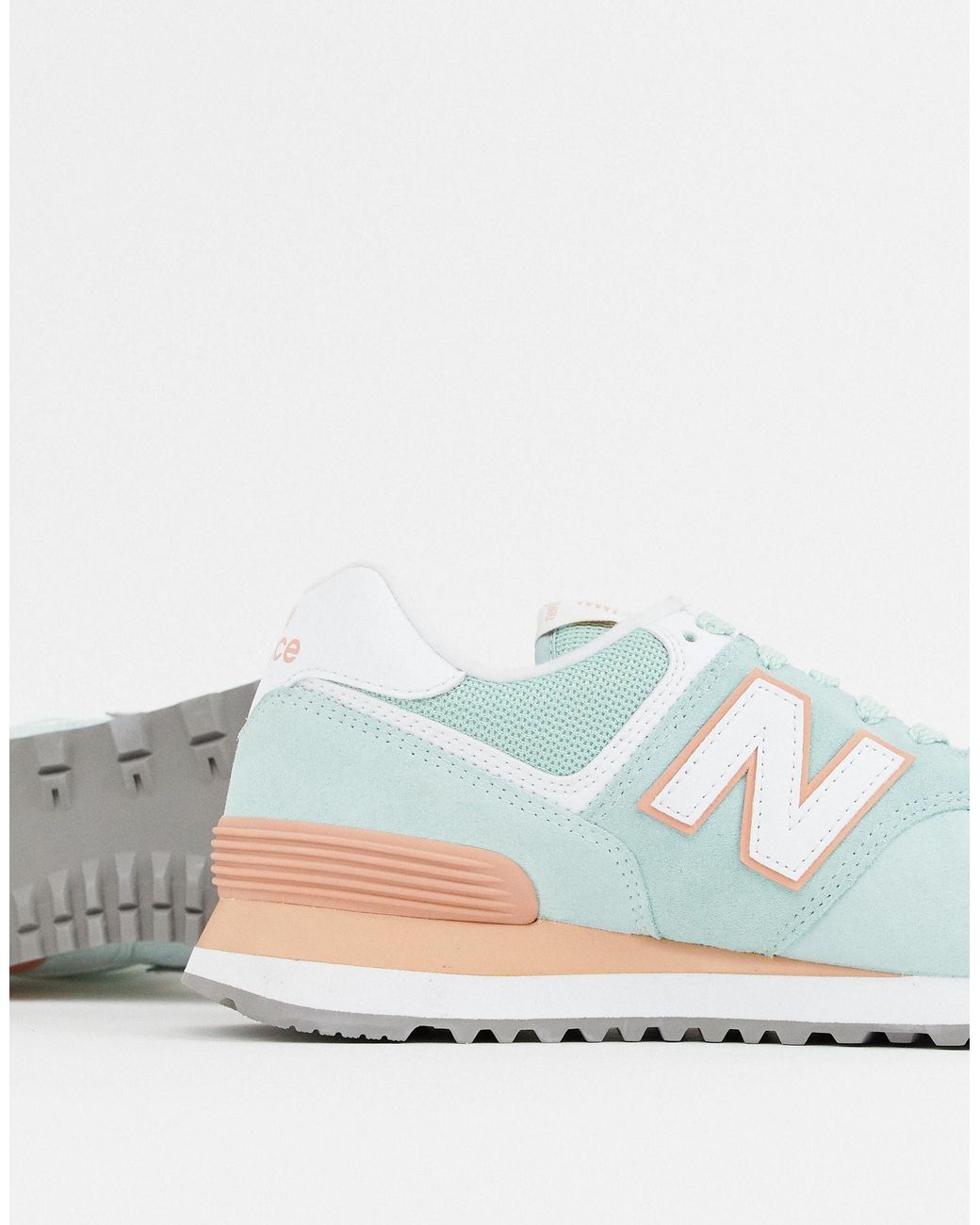 New Balance 574 V2 Pastel Mint Sneakers in Green | Lyst