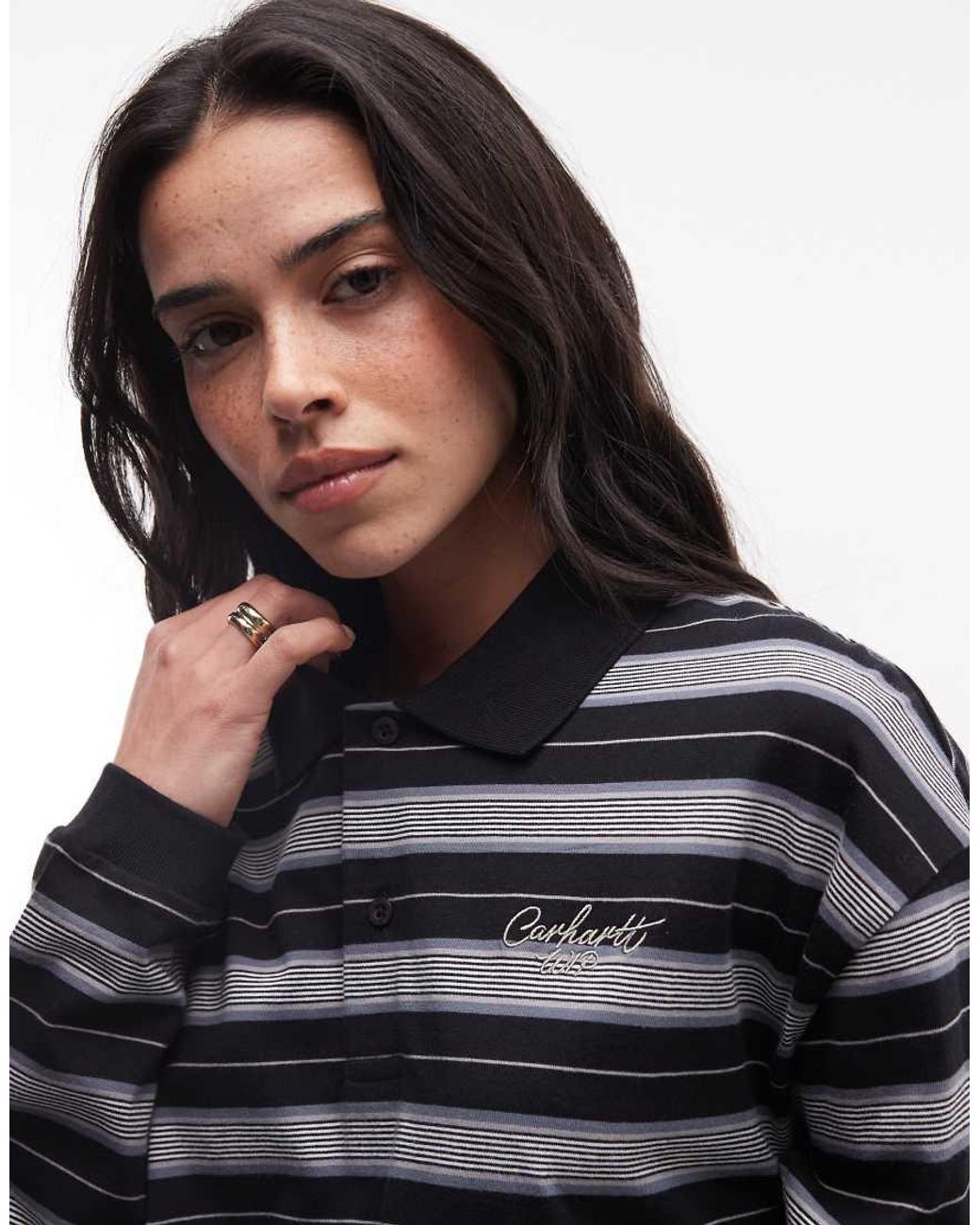 Carhartt Black Bronson Long Sleeve Polo
