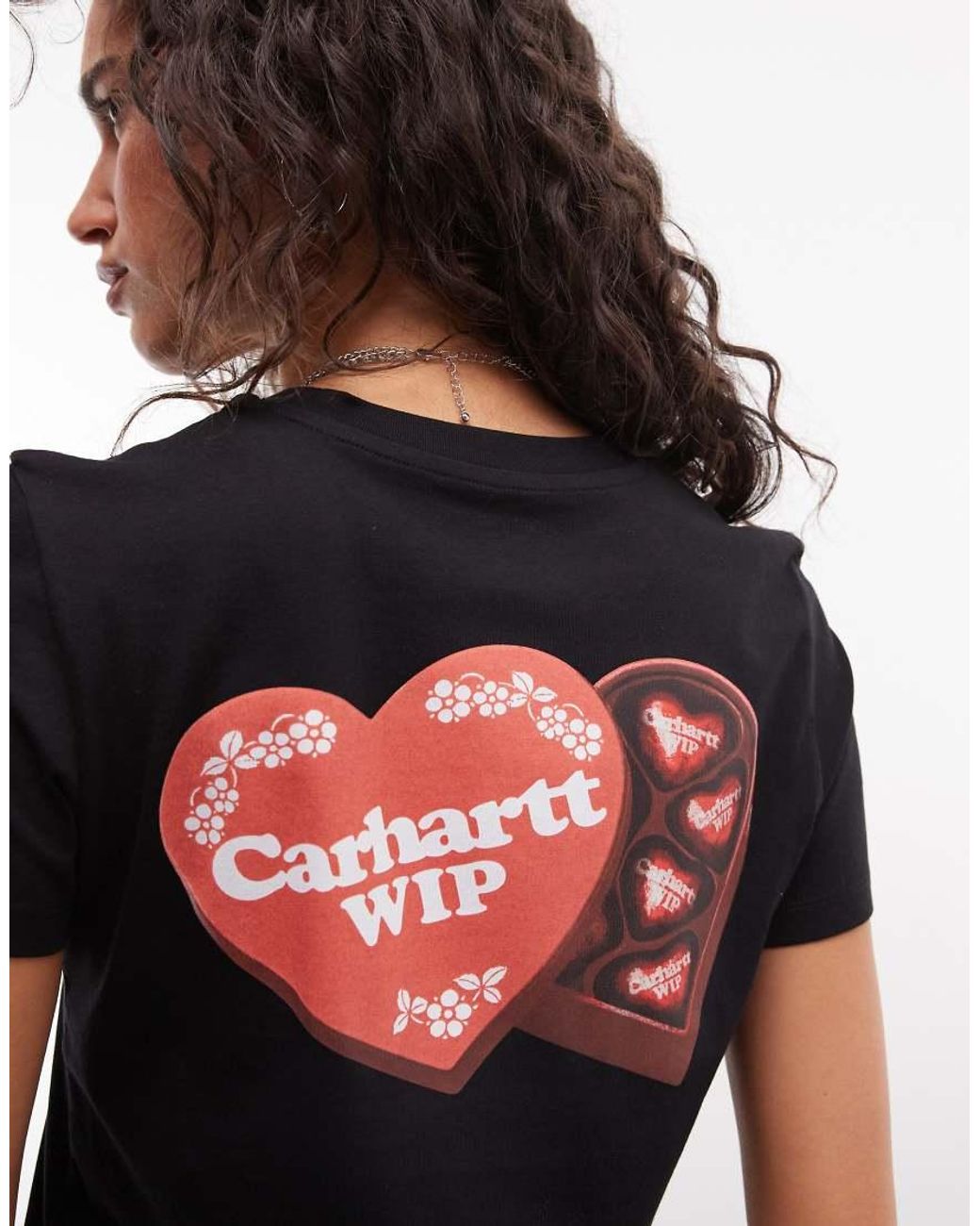 Carhartt Red Hartt Case Back Print T-shirt