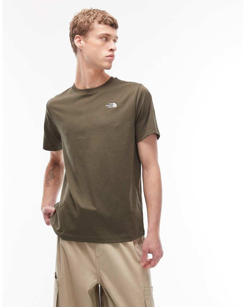 The North Face Gray Evolution Simple Dome Logo T-Shirt for men