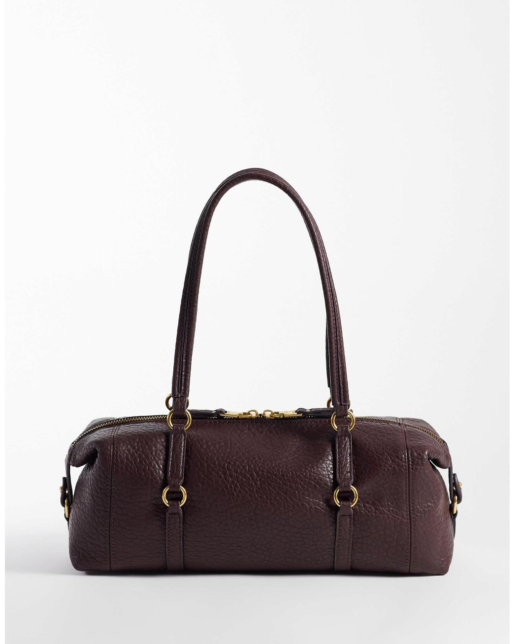 Mango Purple Shoulder Bowling Bag