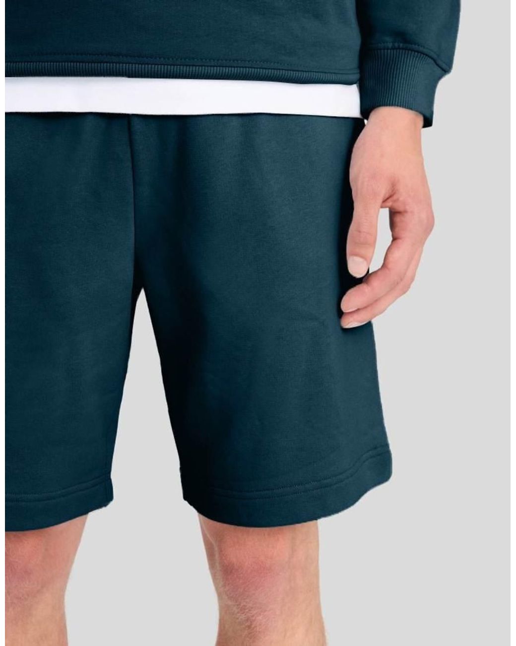 Lyle & Scott Blue Mid Bottoms Sweatshort for men