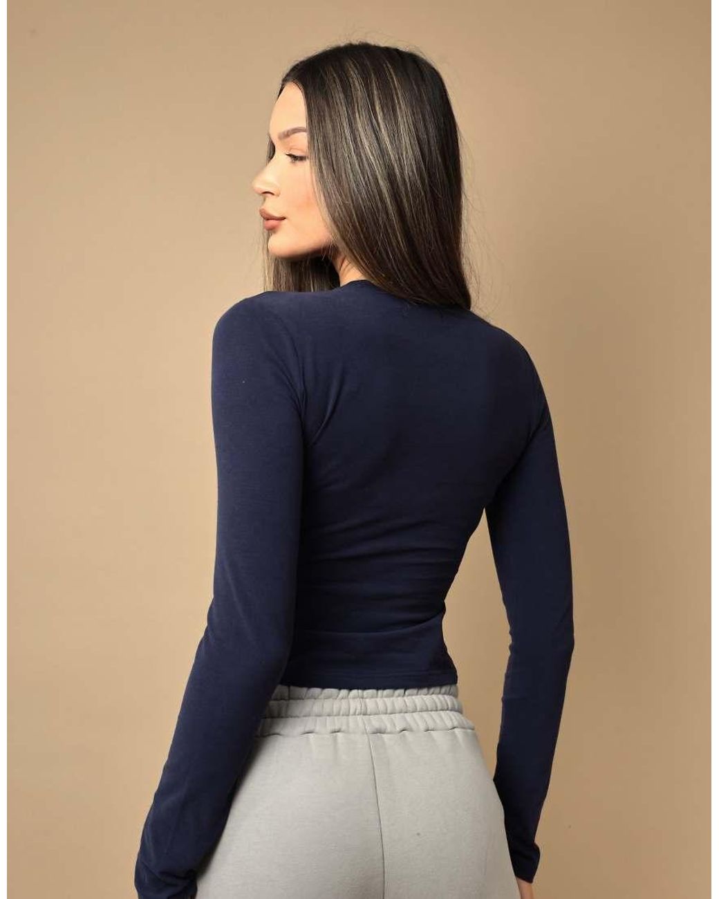 SIMMI Blue Long Sleeve Soft Touch T-Shirt