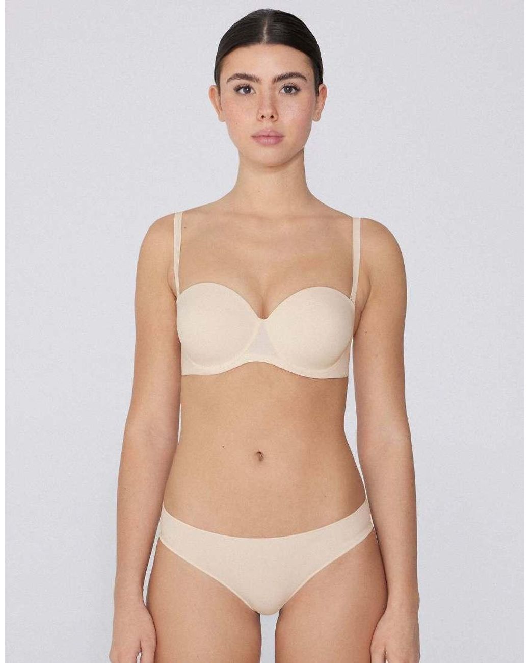 Tezenis White Full Coverage Padded Bandeau Bra