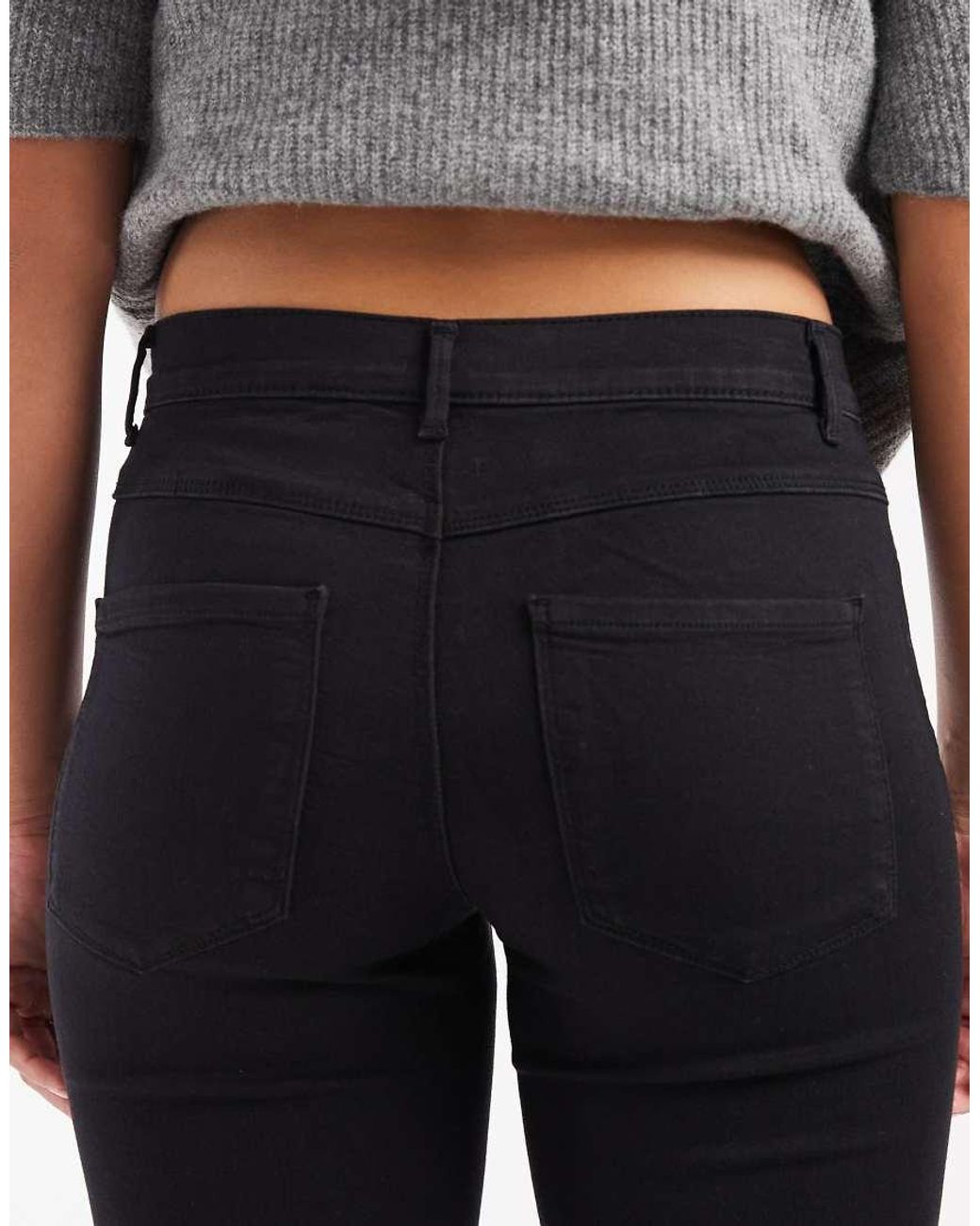 Vaqueros Negros De Corte Pitillo Y Talle Alto Royal De ONLY de color Black