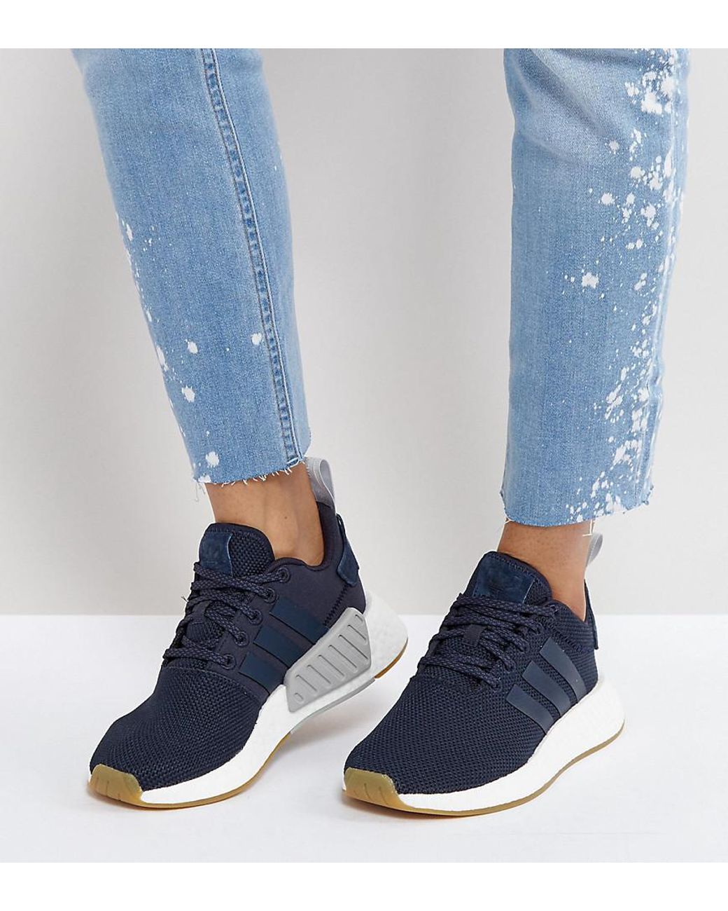 Women's Navy Blue Adidas Shoes - Shoe Effect