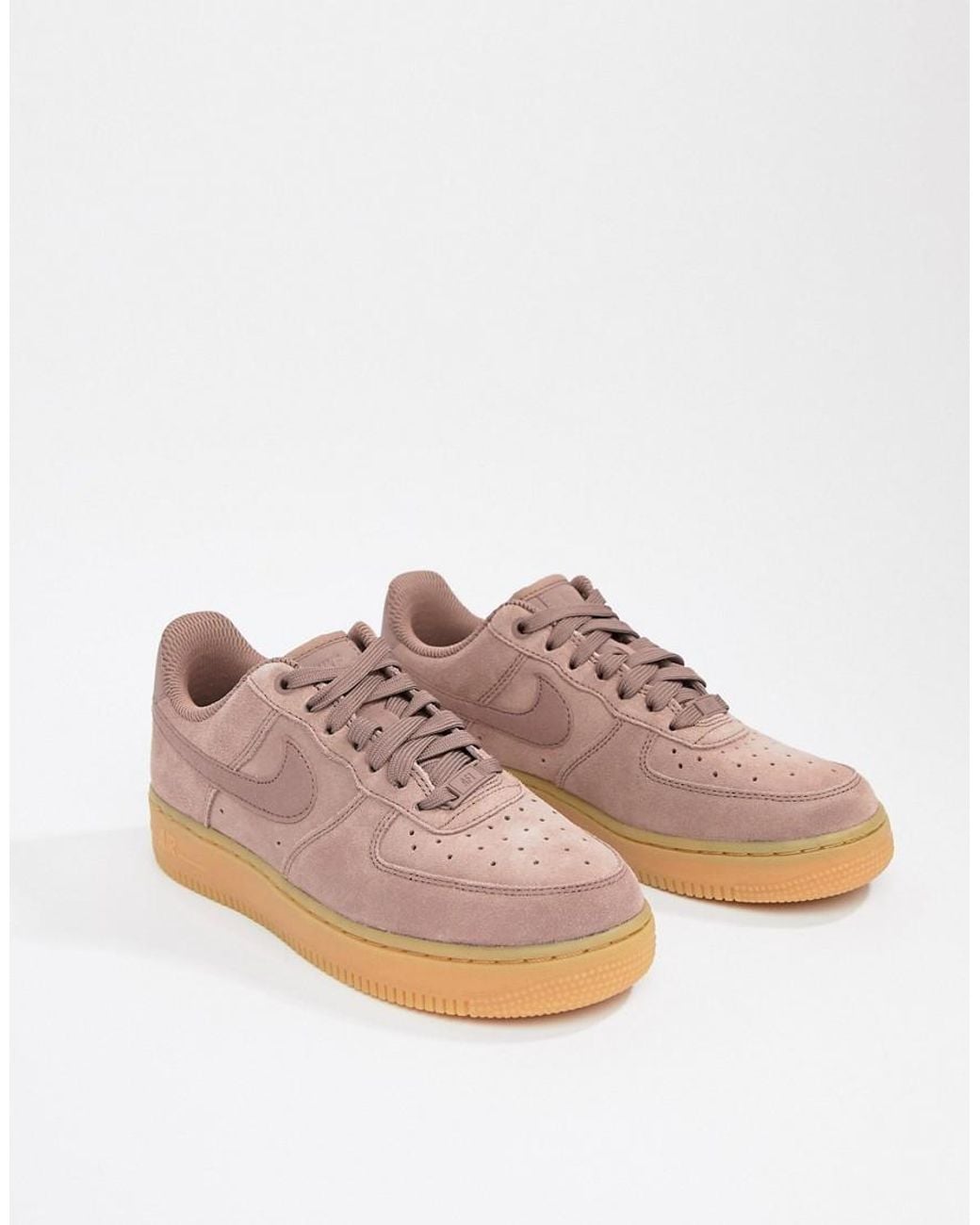 Nike Mauve Air Force 1 - Sneakers Met Rubberen Zool in het Paars | Lyst NL