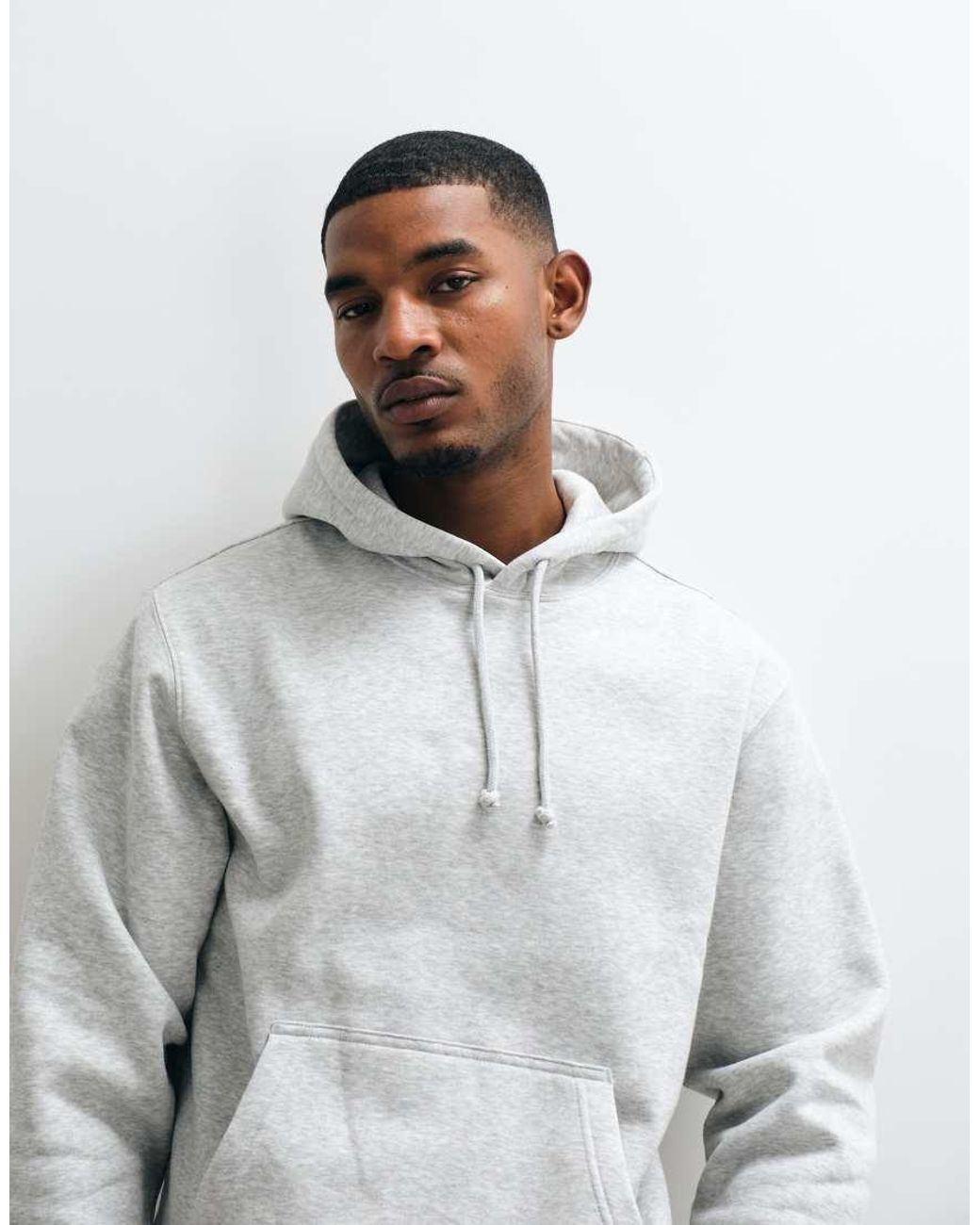 Weekday Gray Classic Fit Hoodie for men
