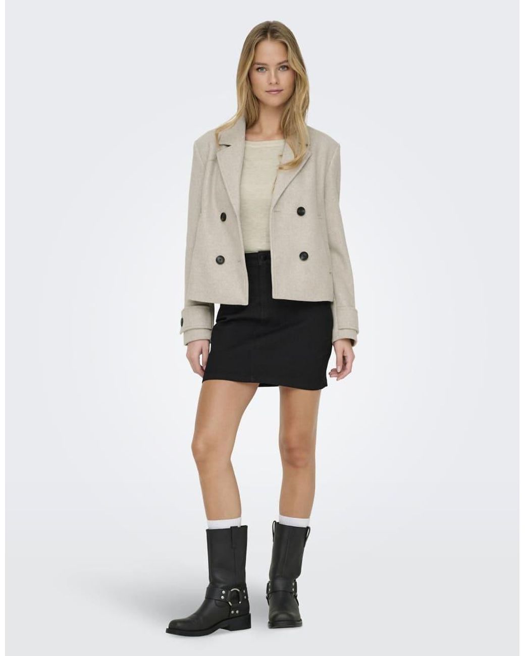 ONLY Natural Wool Look Short Jacket